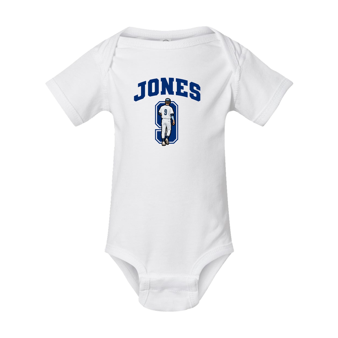 Baby Onesie — Number in White