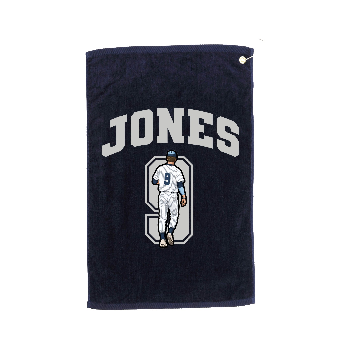 Golf Towel — Number in Navy