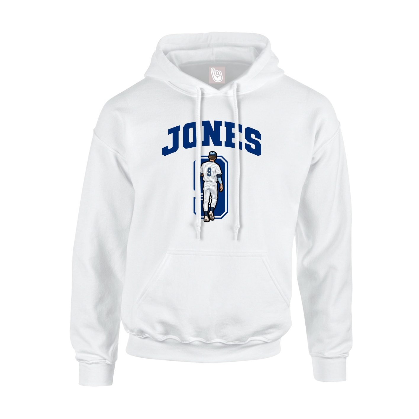 Youth Hoodie — Number in White