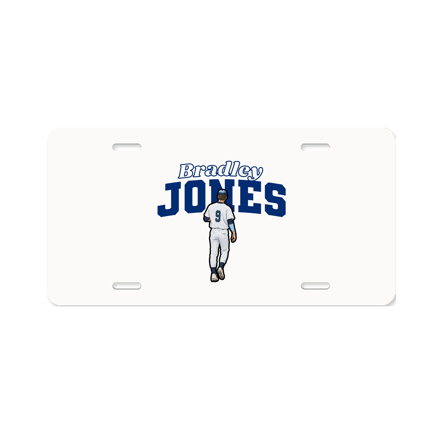 License Plate — Name Arch in Classic