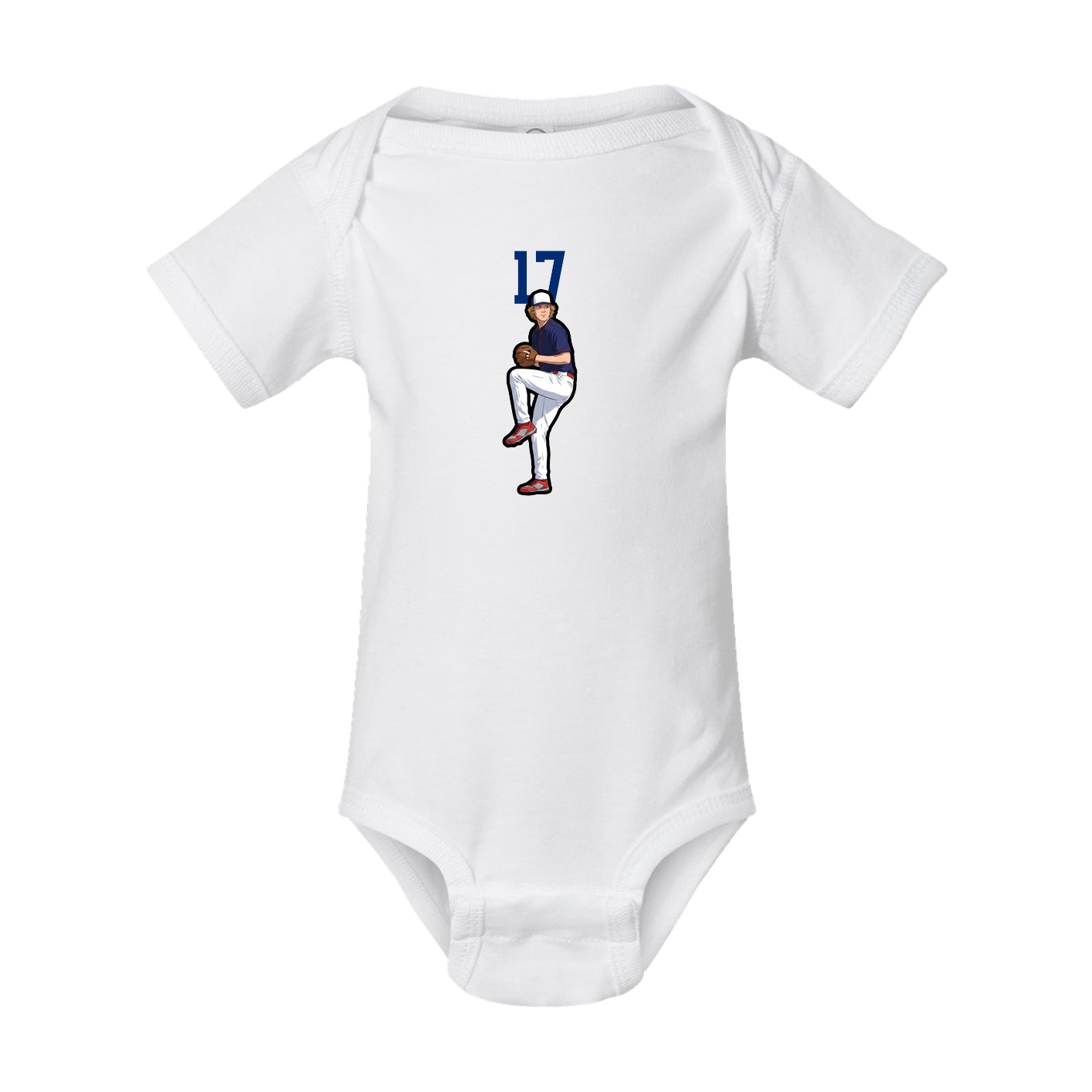 Baby Onesie — Number Top in White