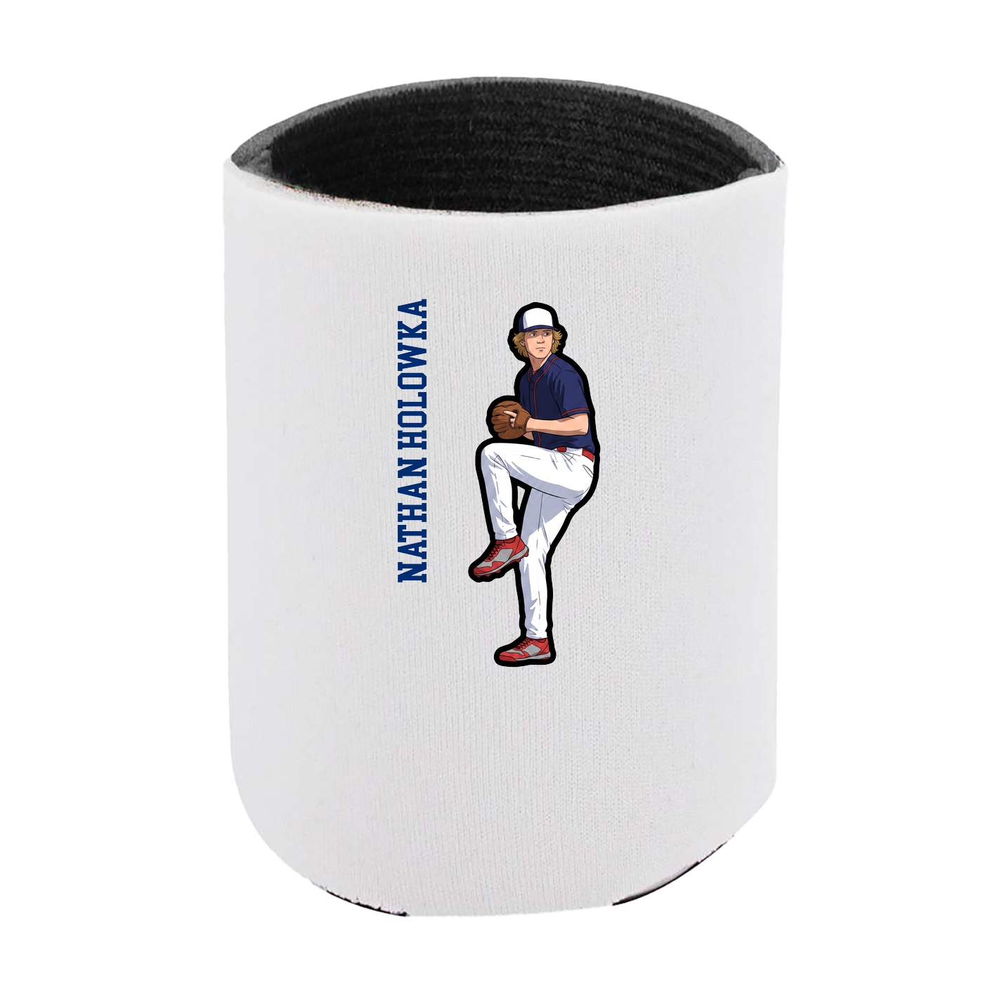 Can Holder — Name Vertical in White