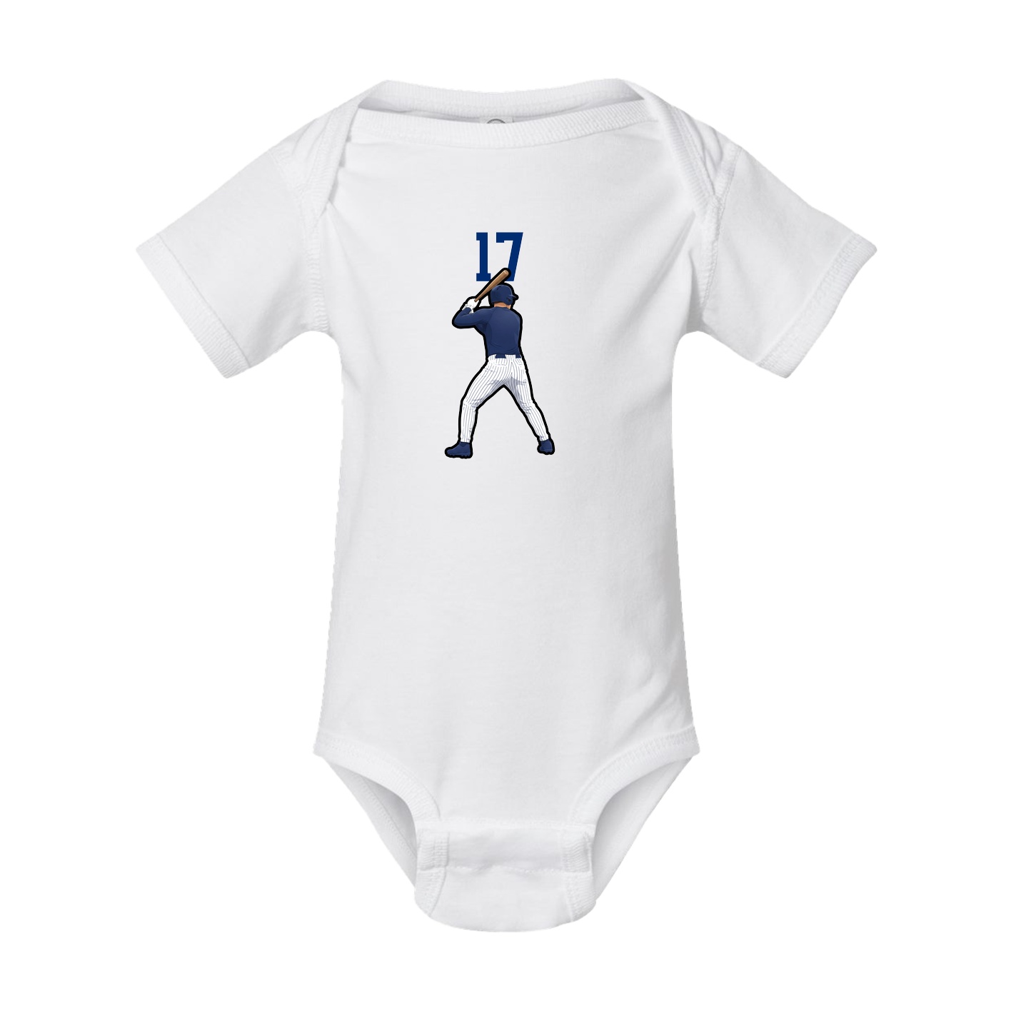 Baby Onesie — Number Top in White