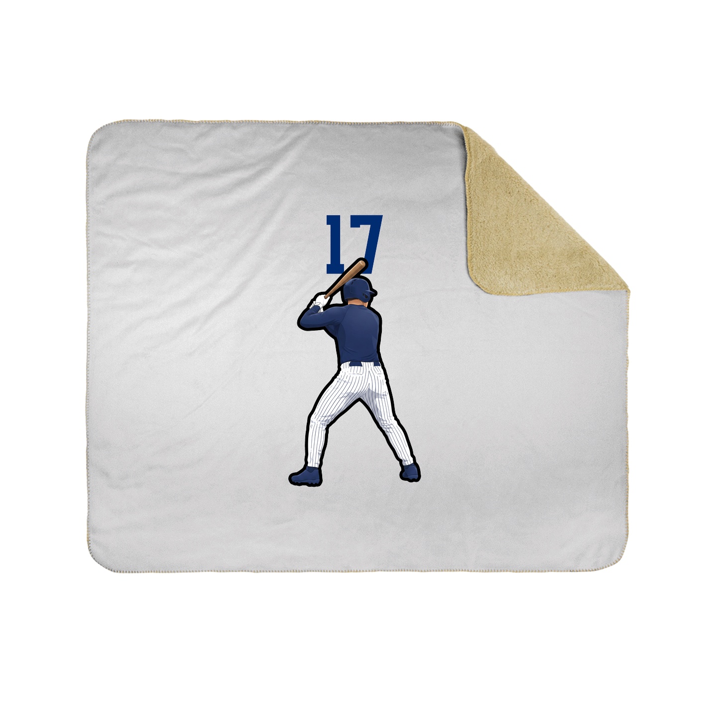 Throw Blanket — Number Top in White