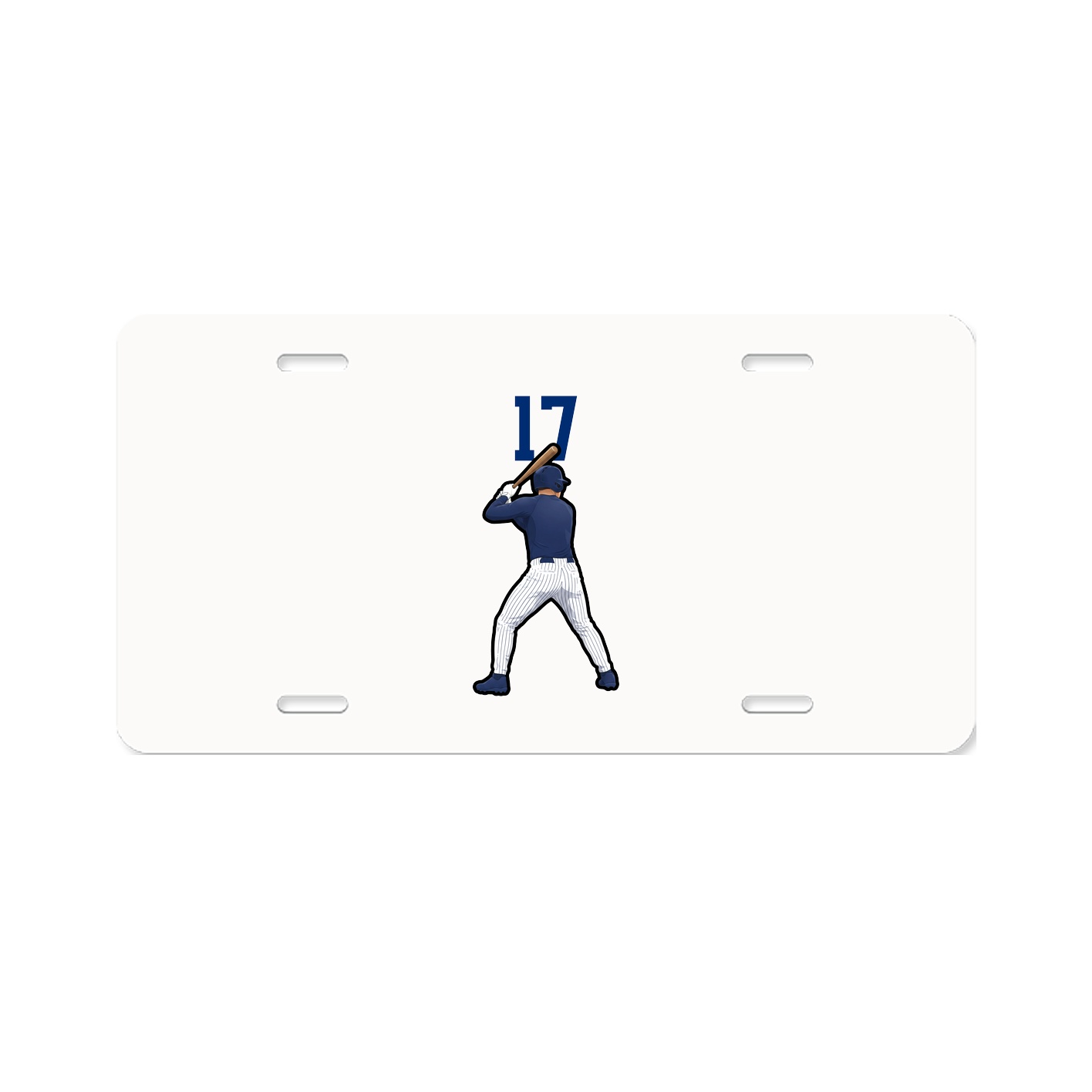 License Plate — Number Top in Classic