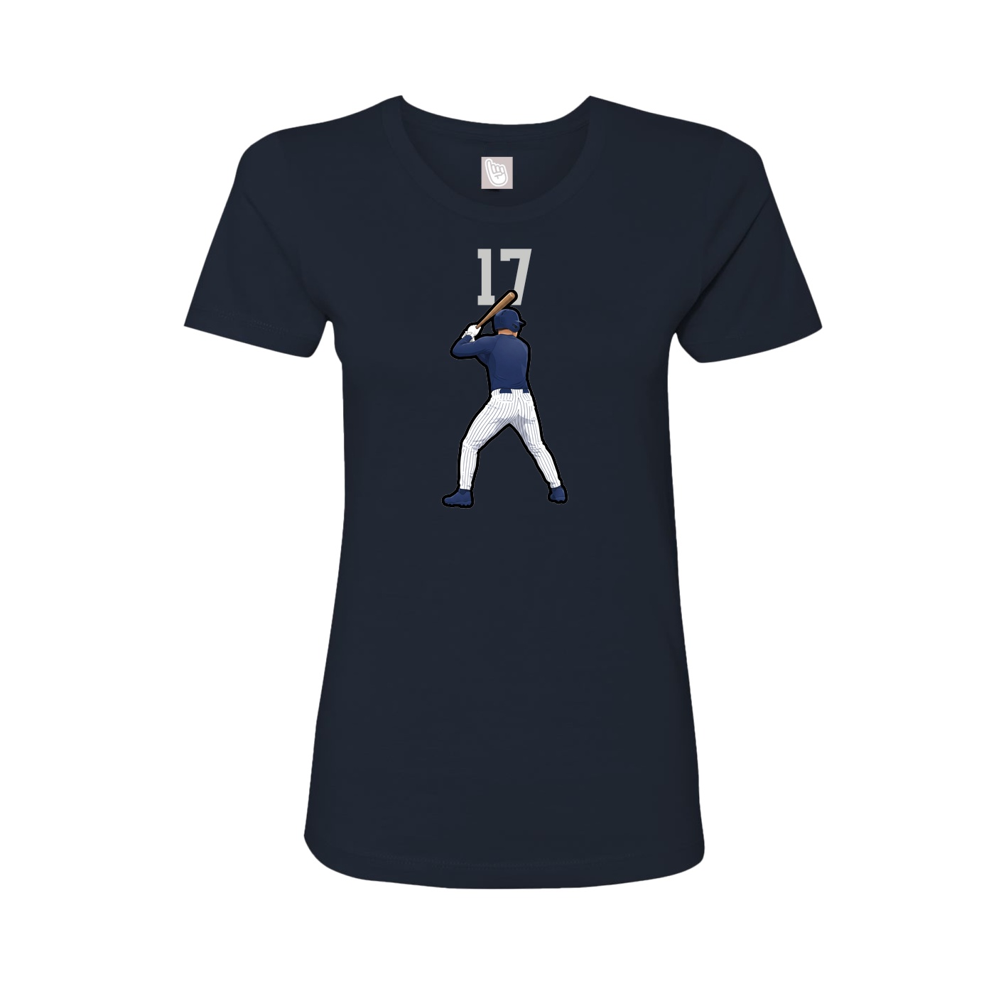 Womens Tee — Number Top in Navy