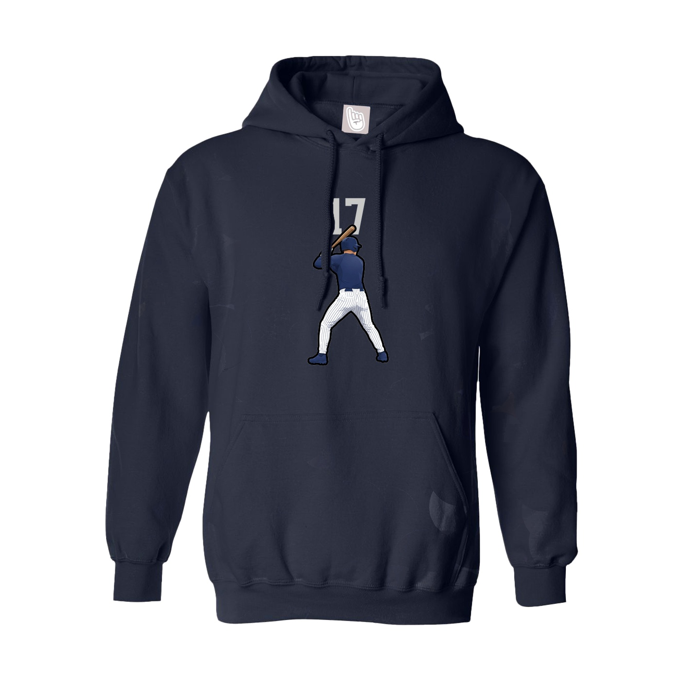 Hoodie — Number Top in Navy