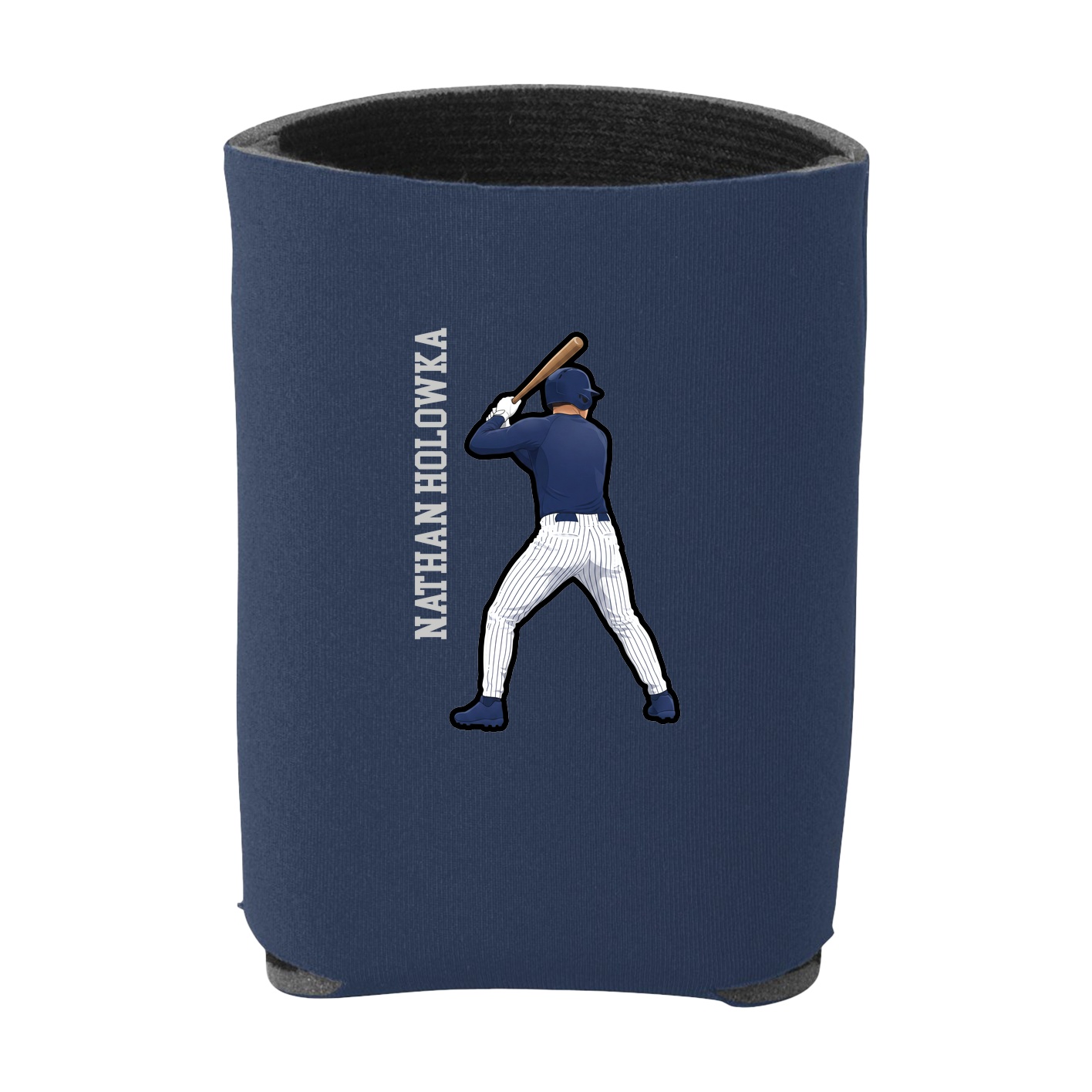 Can Holder — Name Vertical in Navy