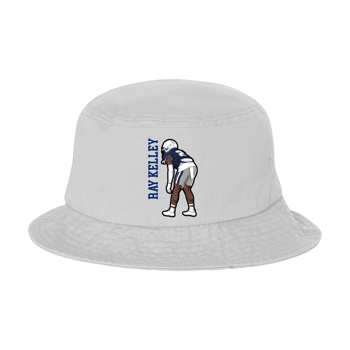 Bucket Cap — Name Vertical in White