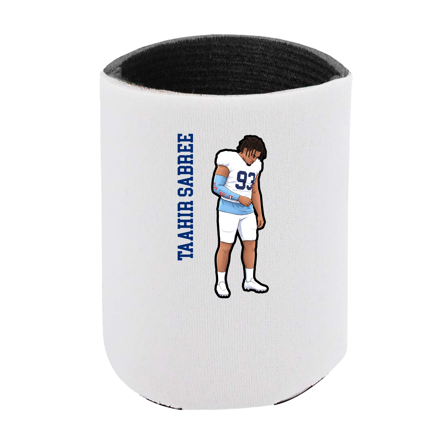 Can Holder — Name Vertical in White