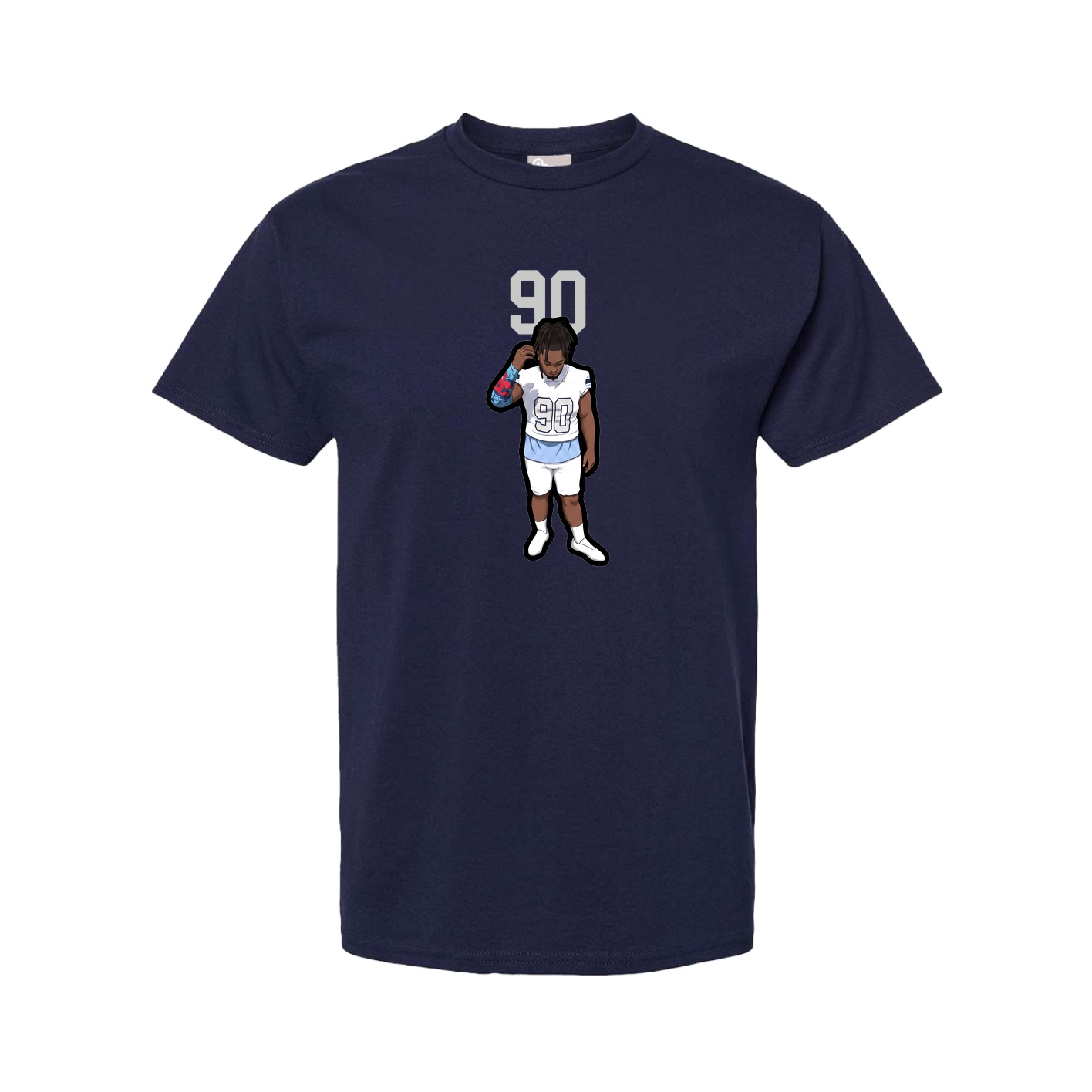 Youth Tee — Number Top in Navy