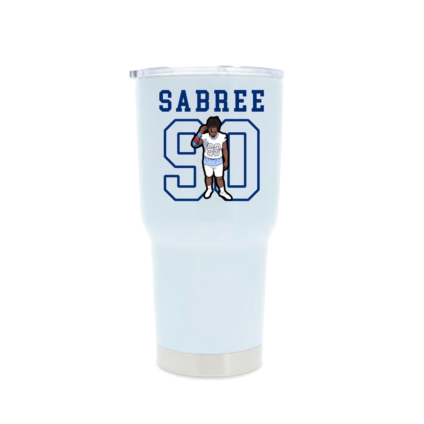 30oz Stainless Steel Tumbler — Shirsey in White