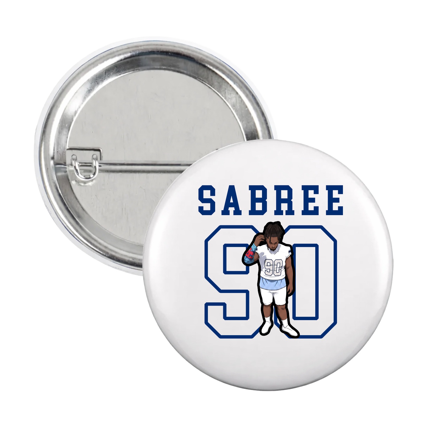 Game Day Button — Shirsey in White