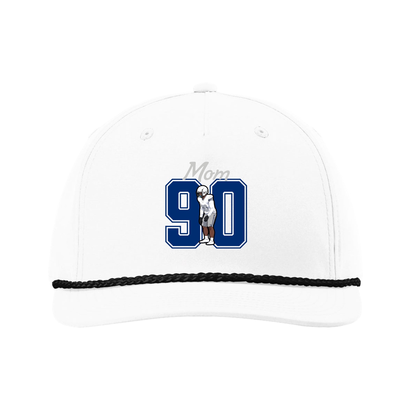 Five-Panel Classic Rope Cap — Mothers Day Shirsey in White