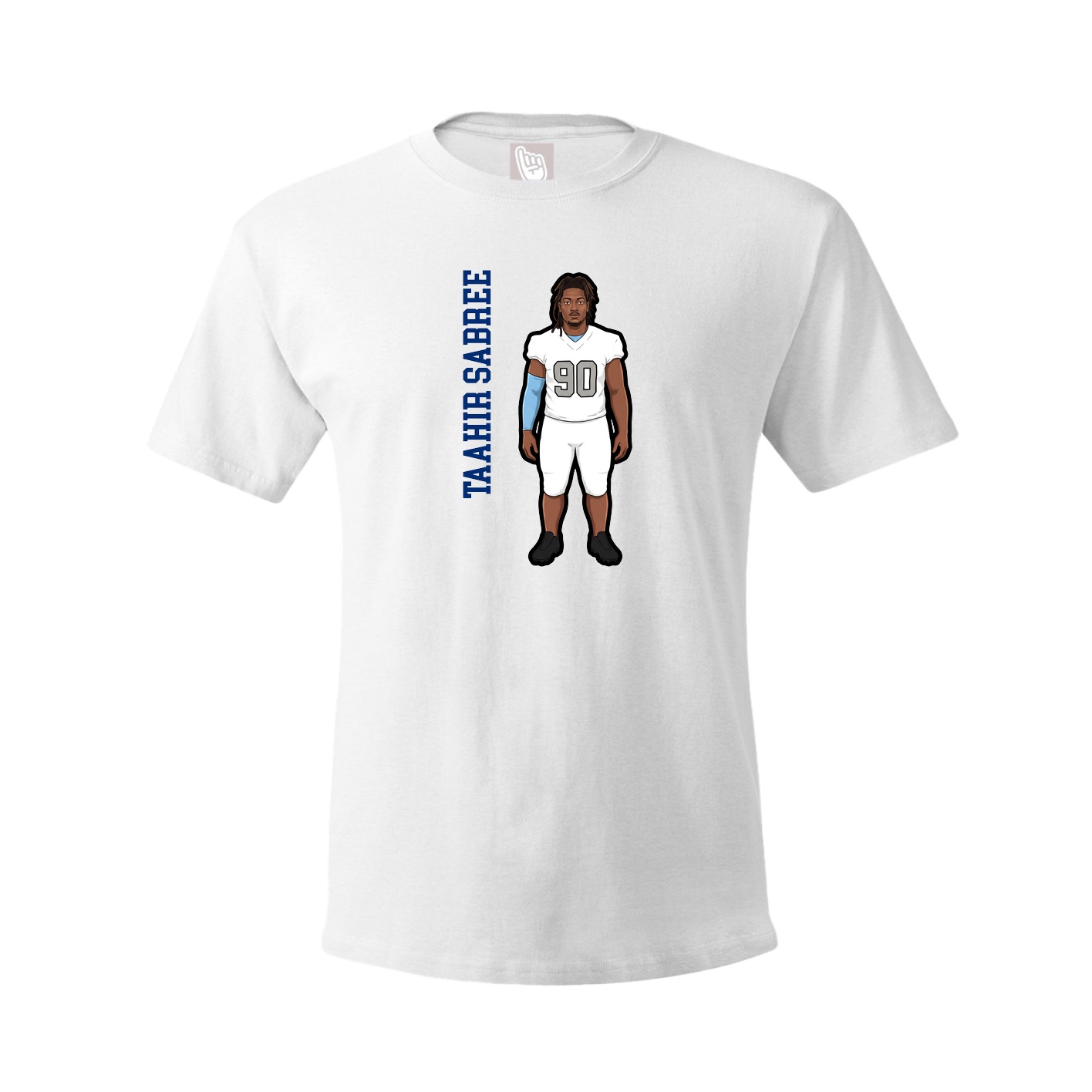 Youth Tee — Name Vertical in White