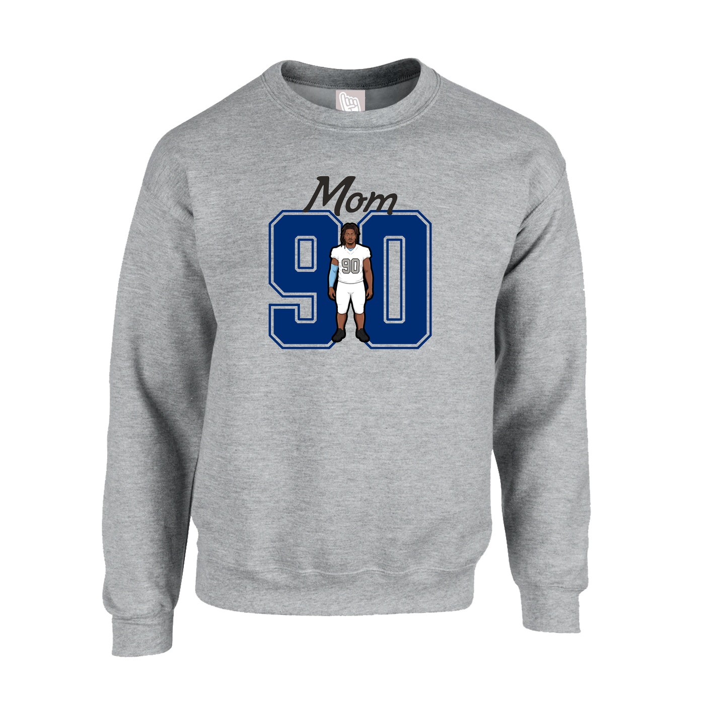 Fleece Crew — Mothers Day Shirsey in Grey