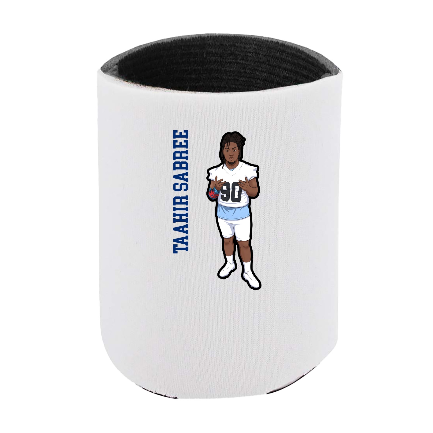 Can Holder — Name Vertical in White