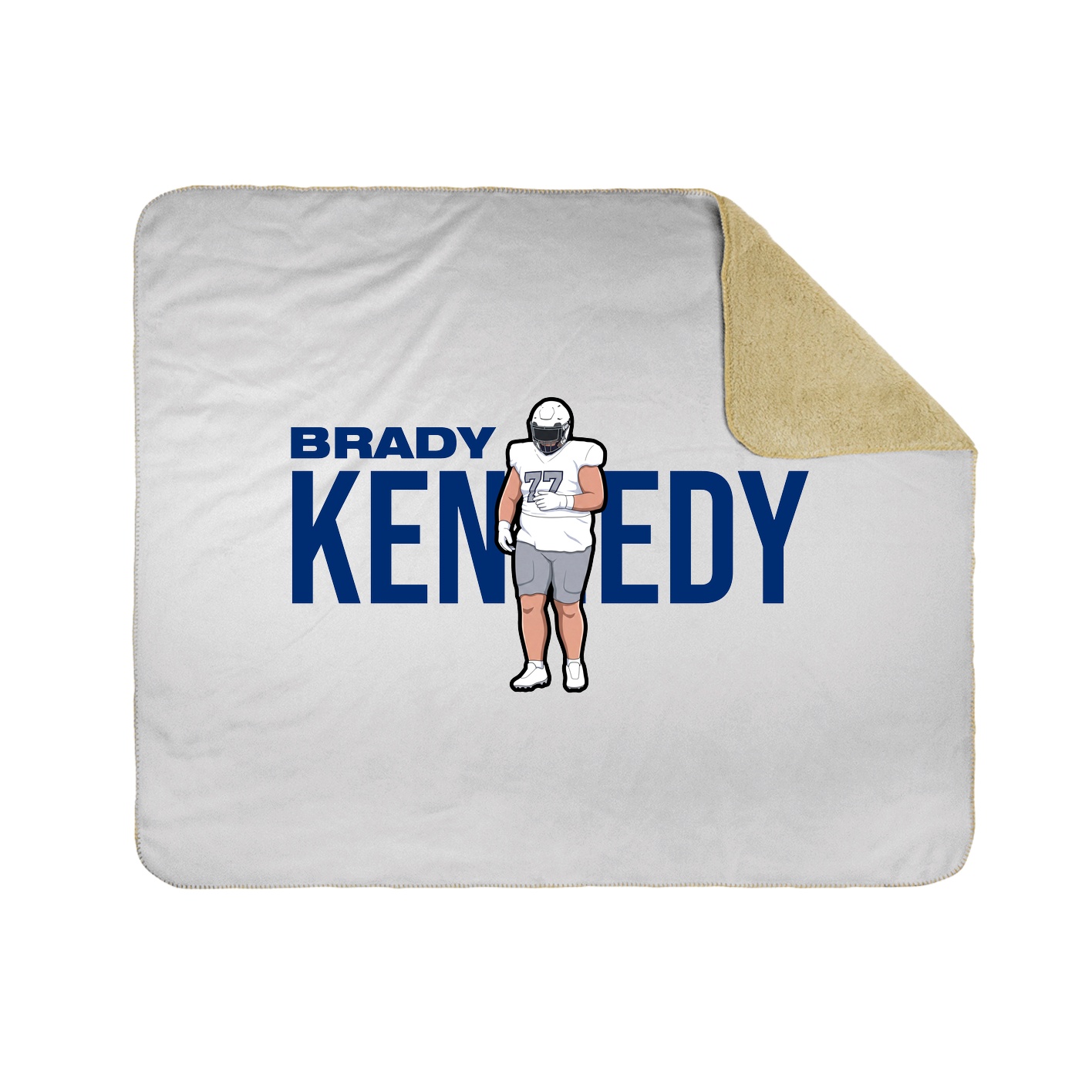 Throw Blanket — Player Name in White