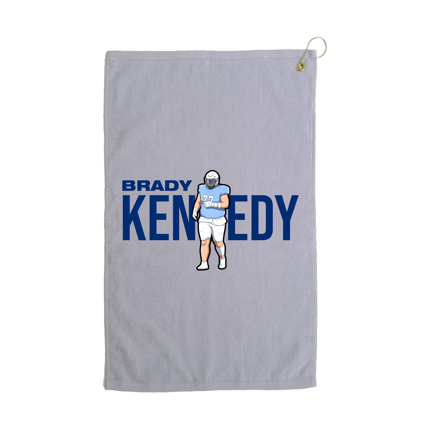 Golf Towel — Player Name in Grey
