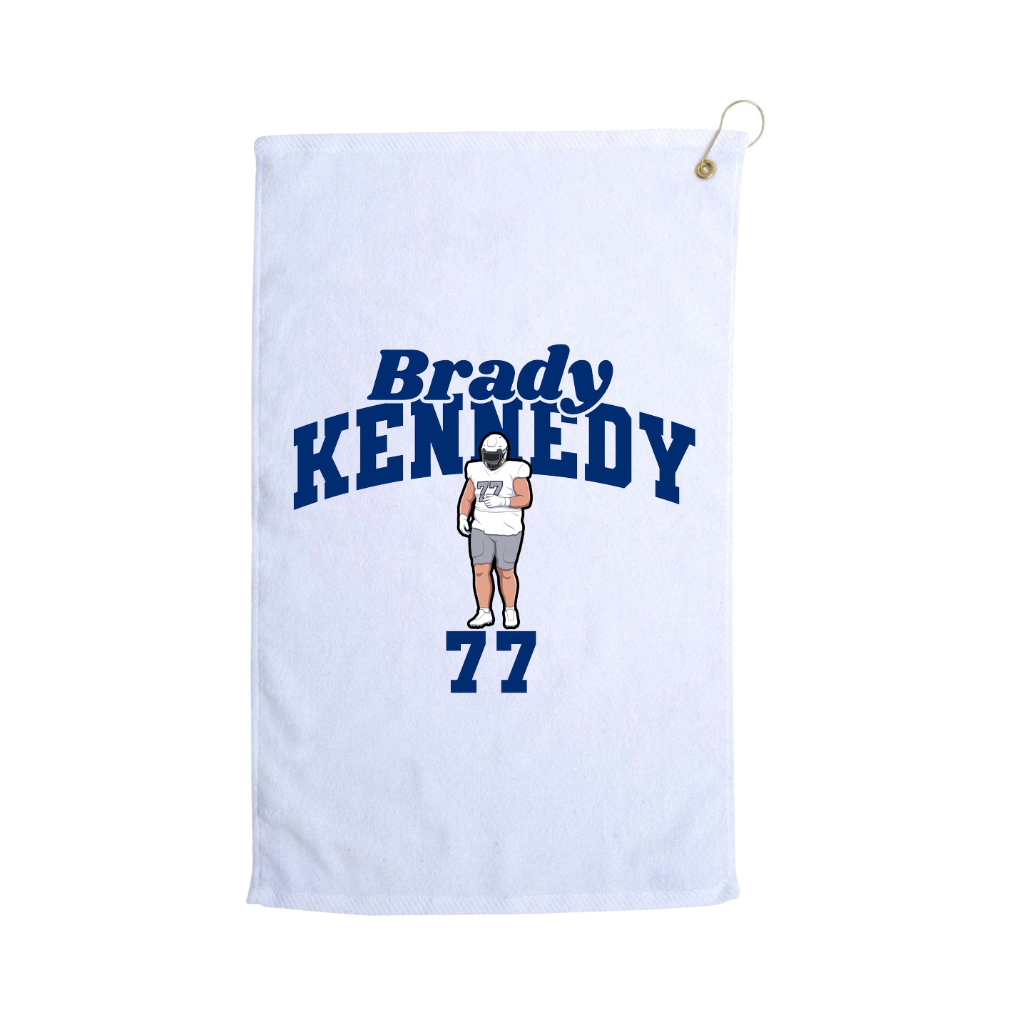 Golf Towel — Signature Arch in White