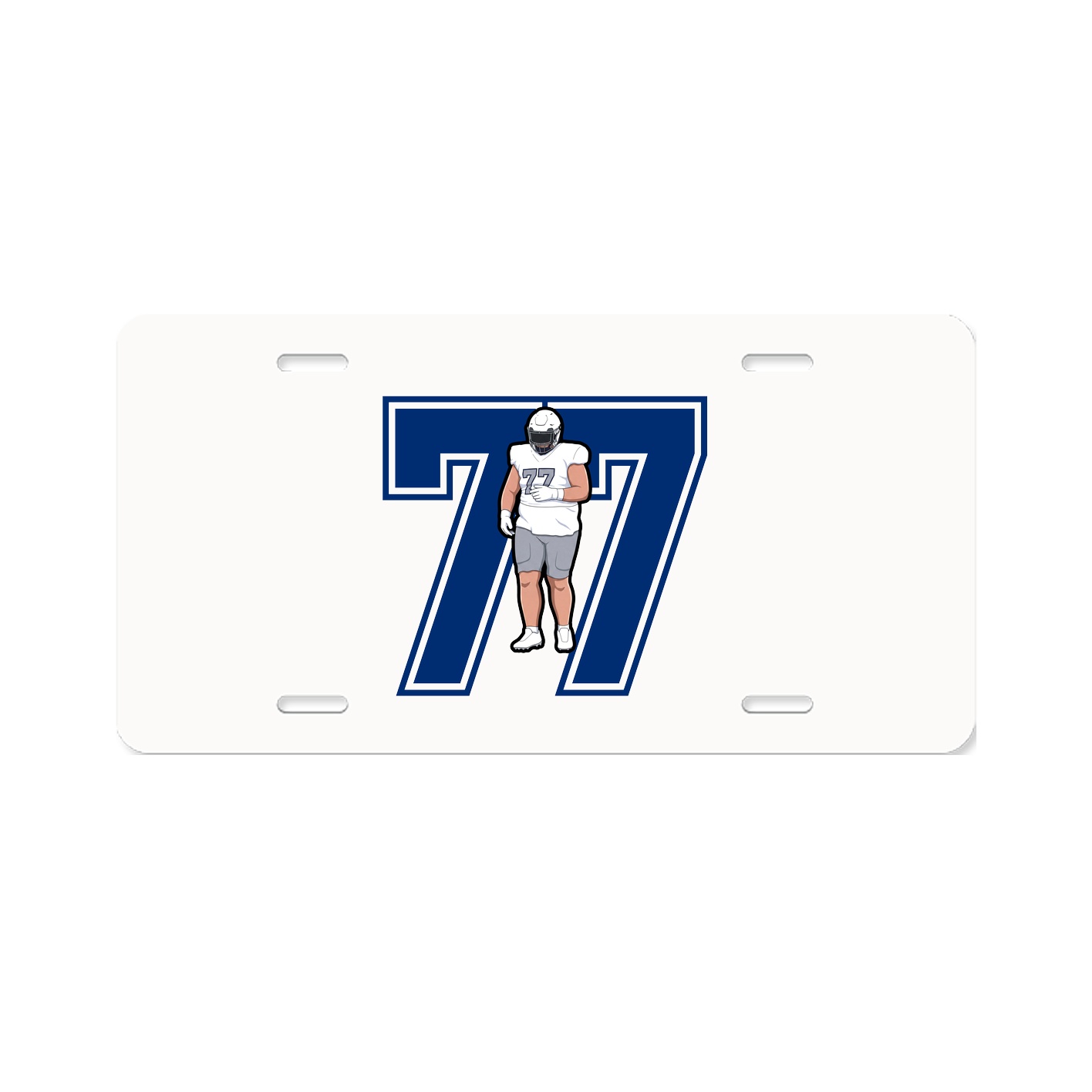 License Plate — Number in Classic