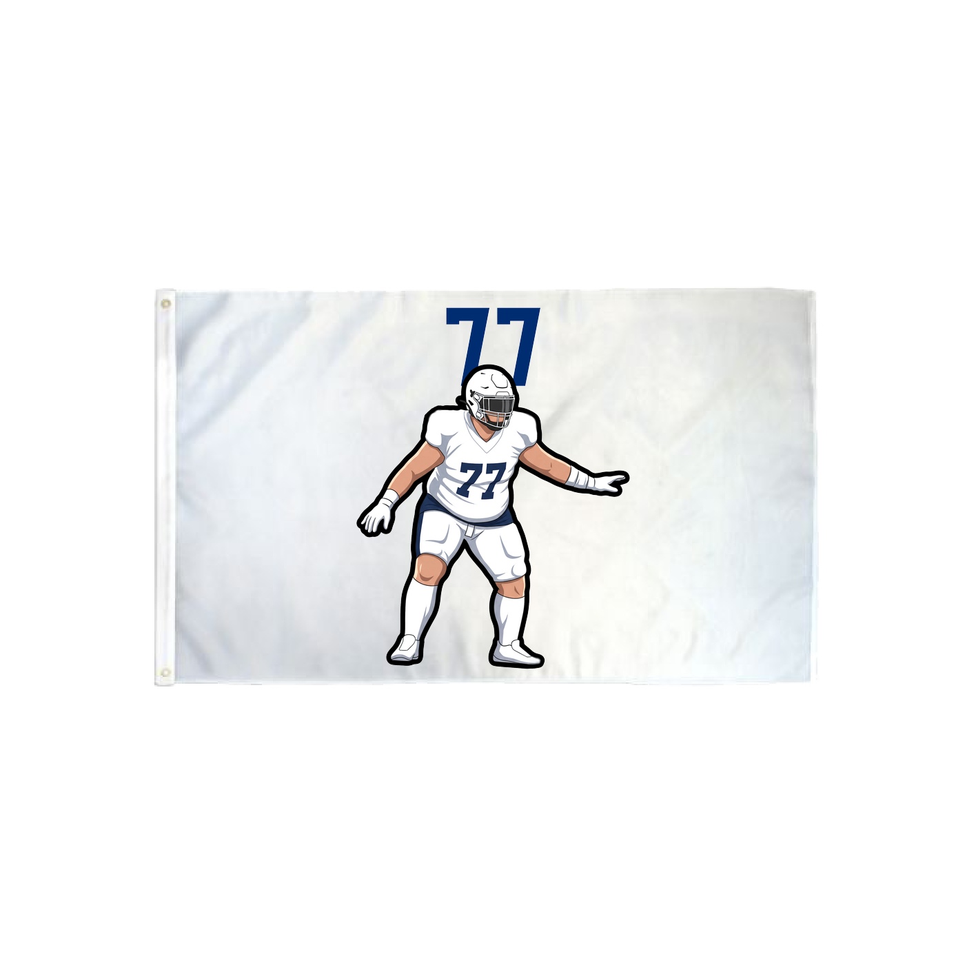 3x5 Flag — Number Top in Classic