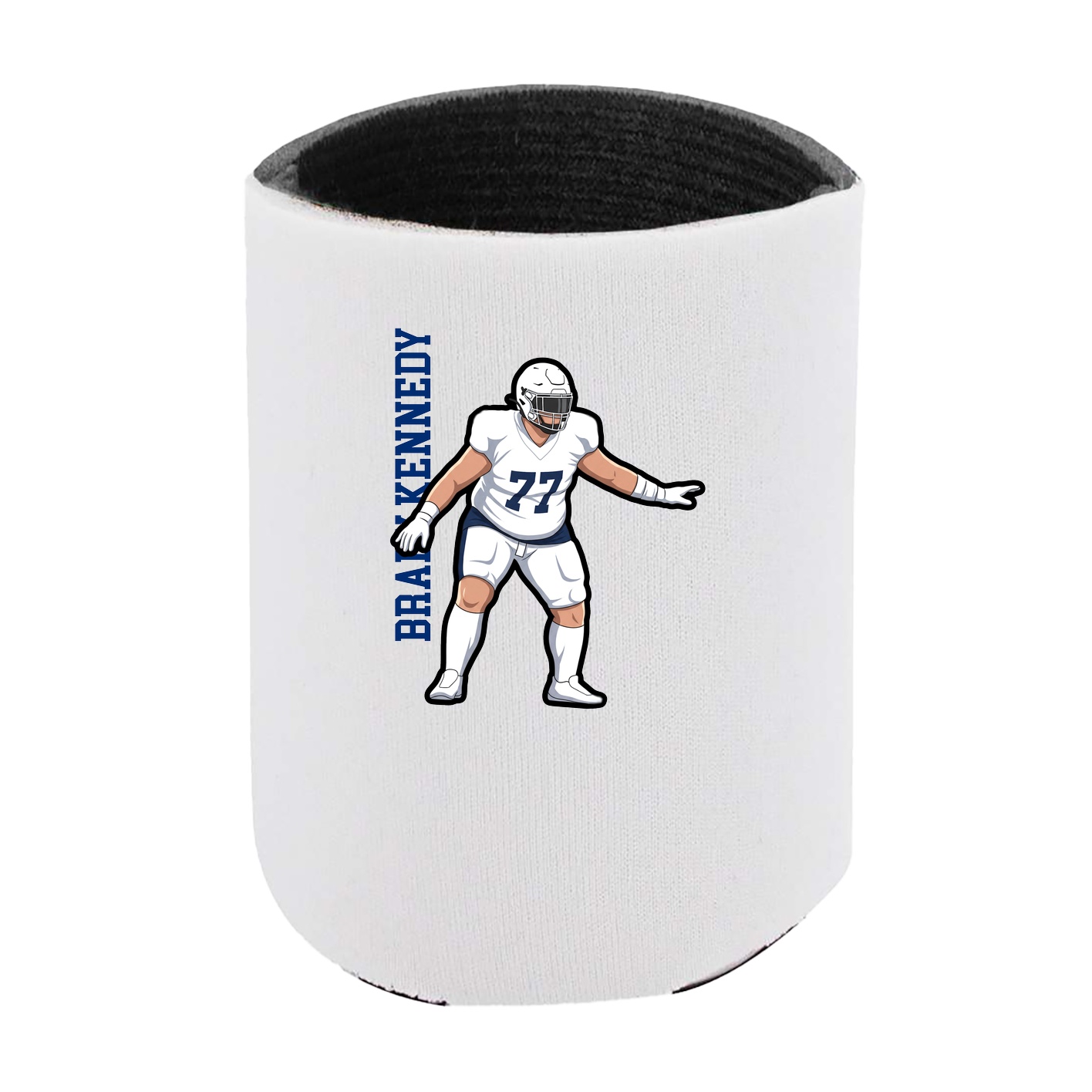 Can Holder — Name Vertical in White