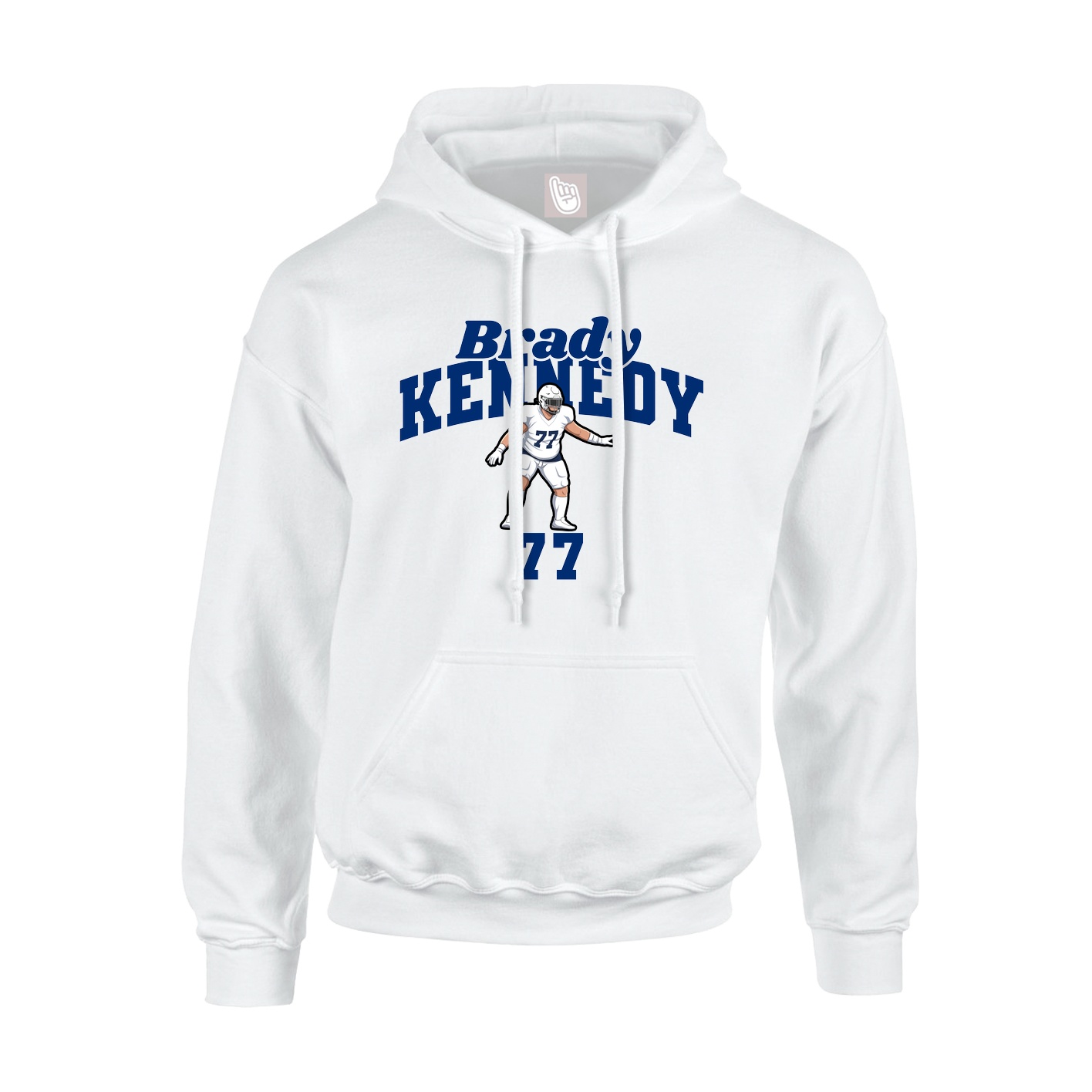 Hoodie — Signature Arch in White