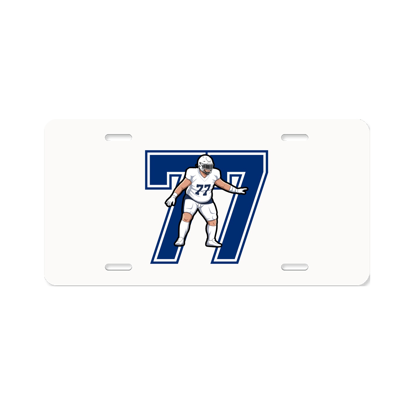 License Plate — Number in Classic