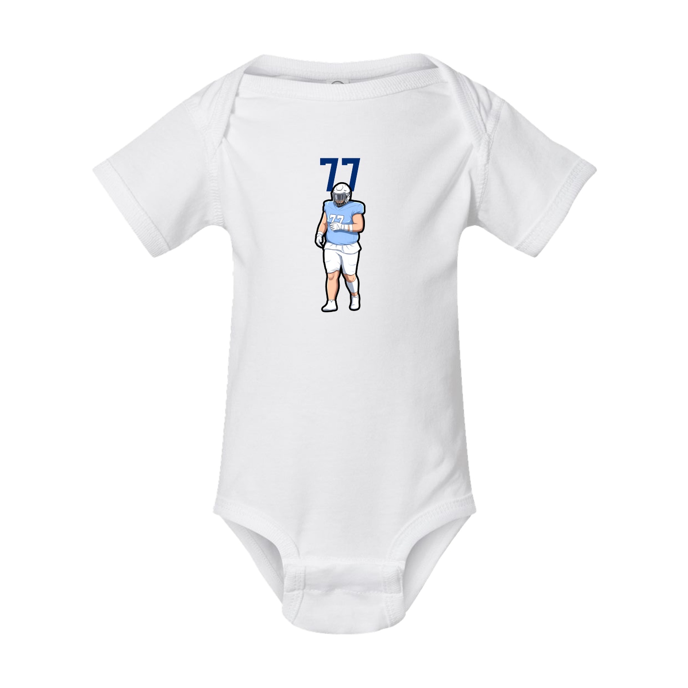 Baby Onesie — Number Top in White
