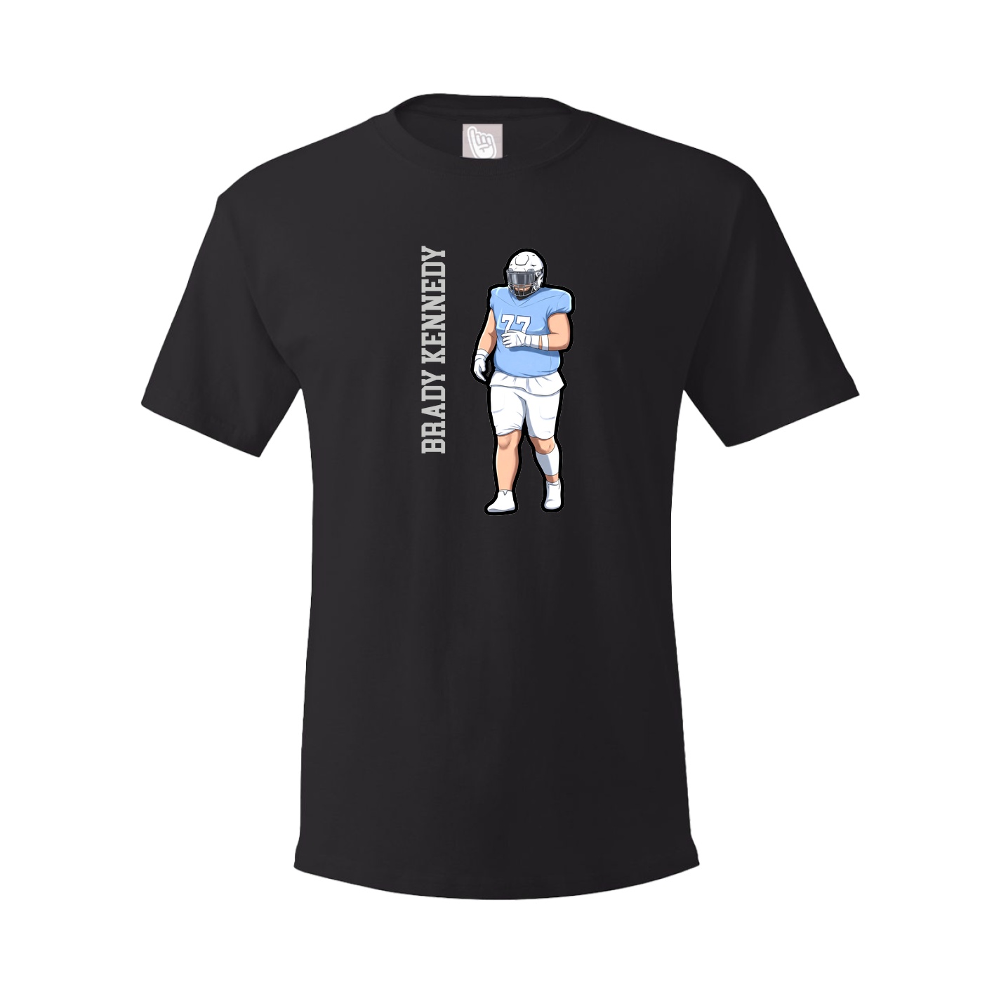 Tee — Name Vertical in Black