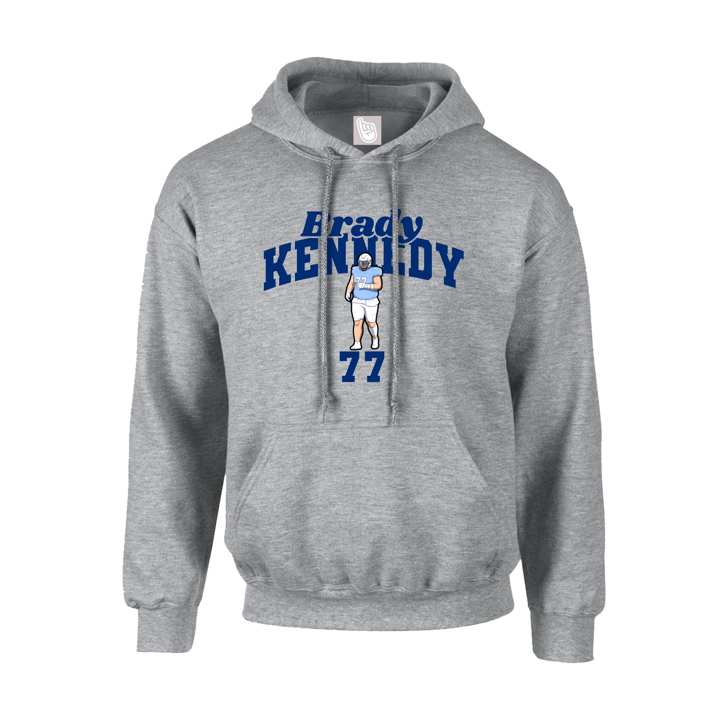 Youth Hoodie — Signature Arch in Grey