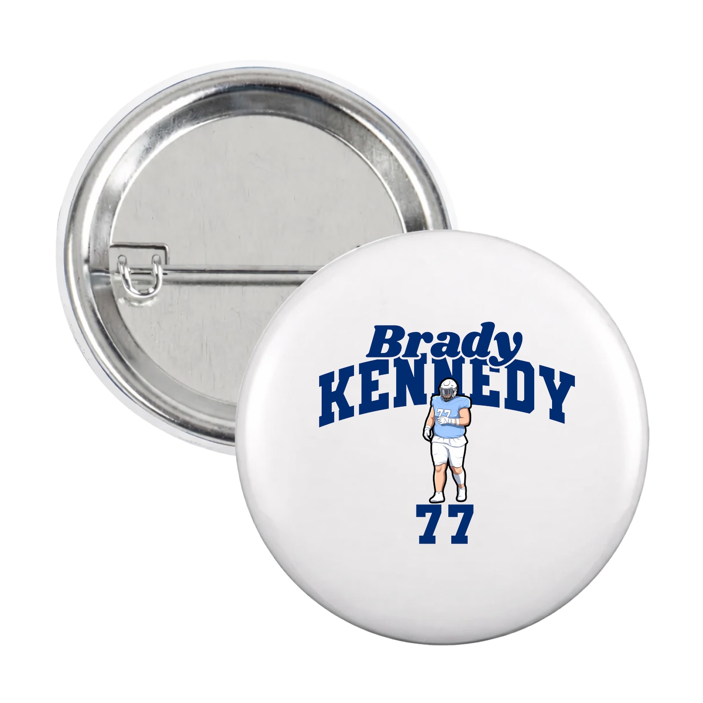 Game Day Button — Signature Arch in White