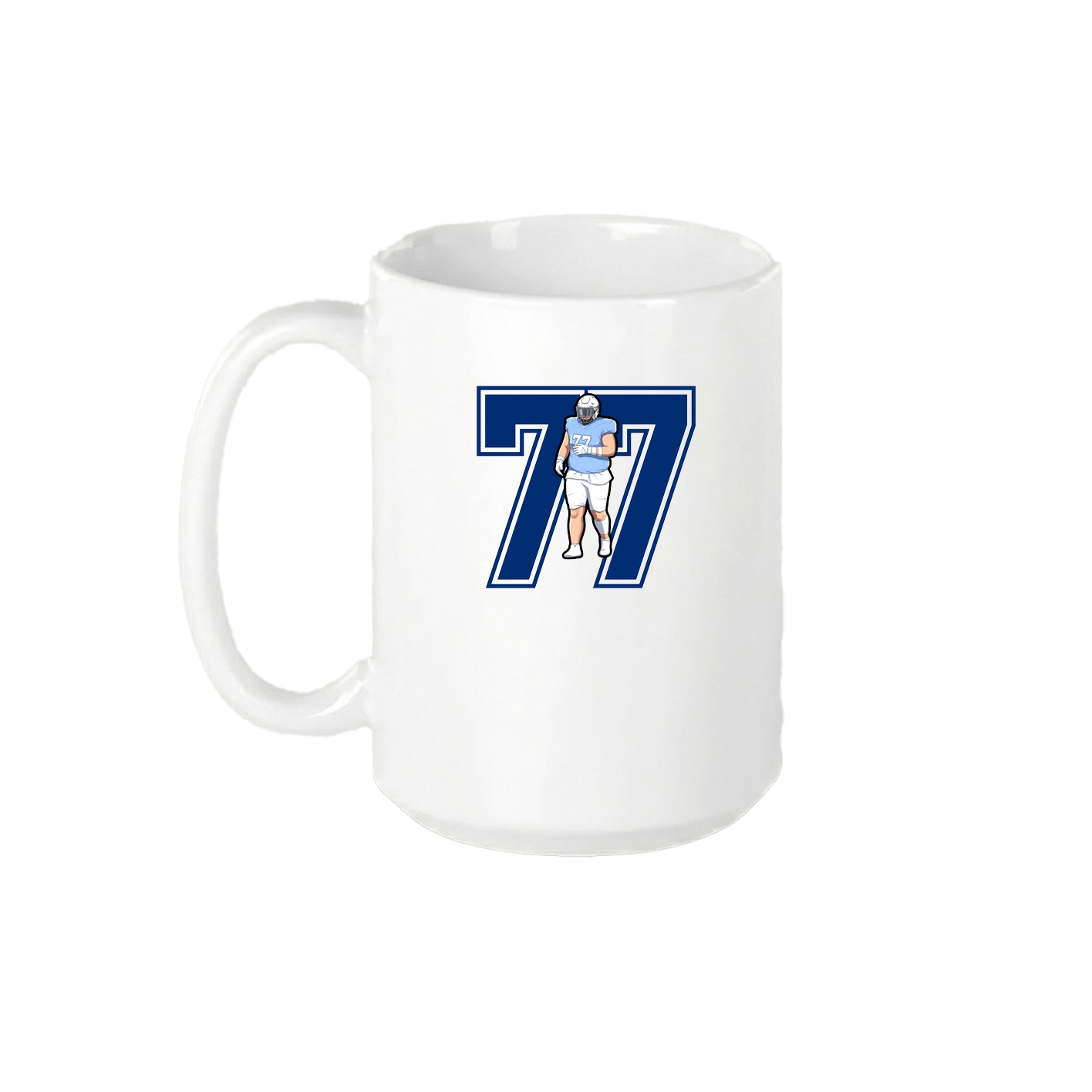 15oz Coffee Mug — Number in White