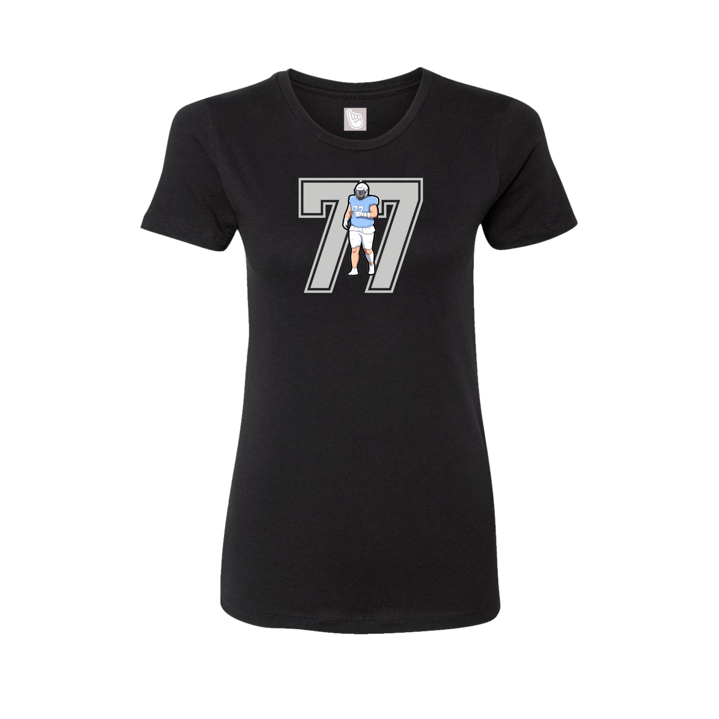 Womens Tee — Number in Black