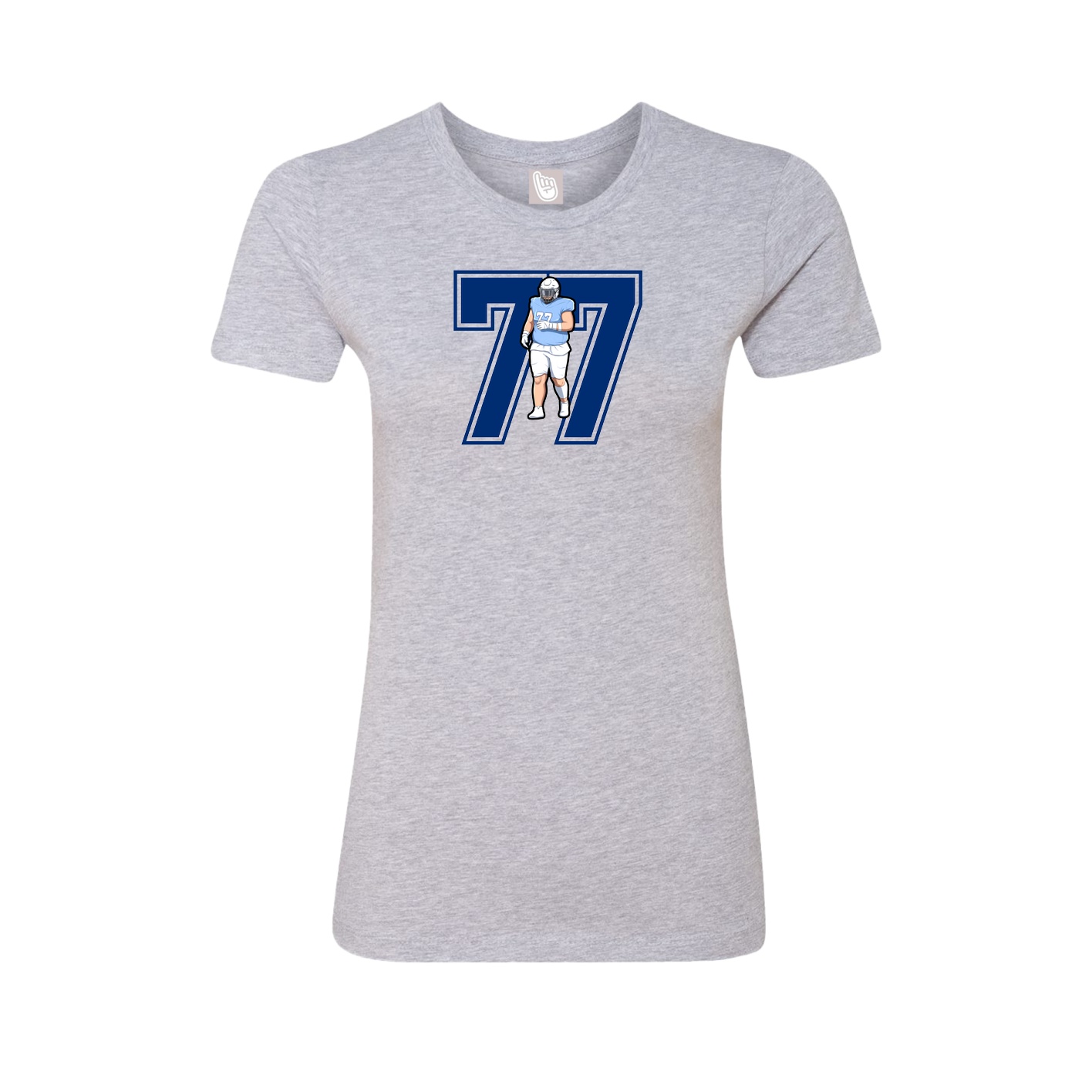 Womens Tee — Number in Grey
