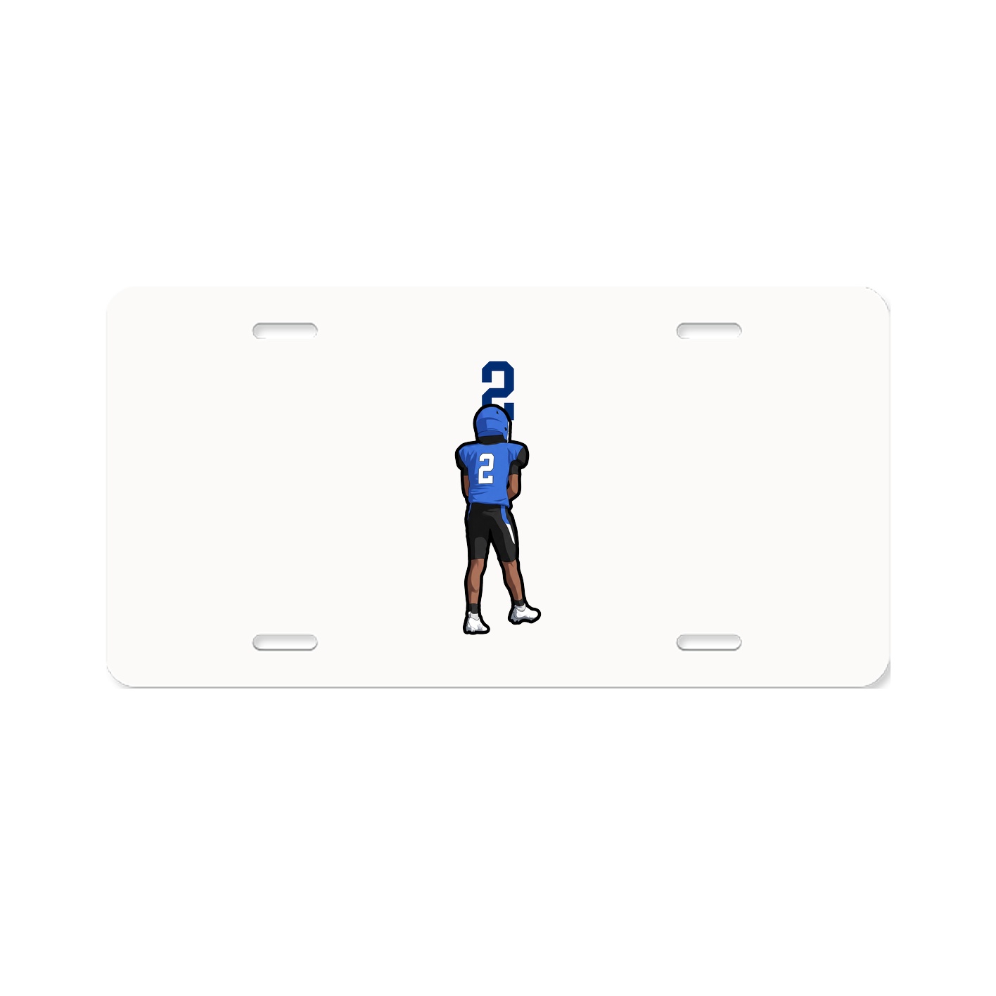 License Plate — Number Top in Classic