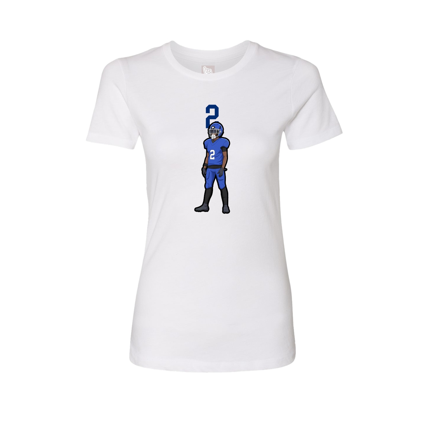 Womens Tee — Number Top in White