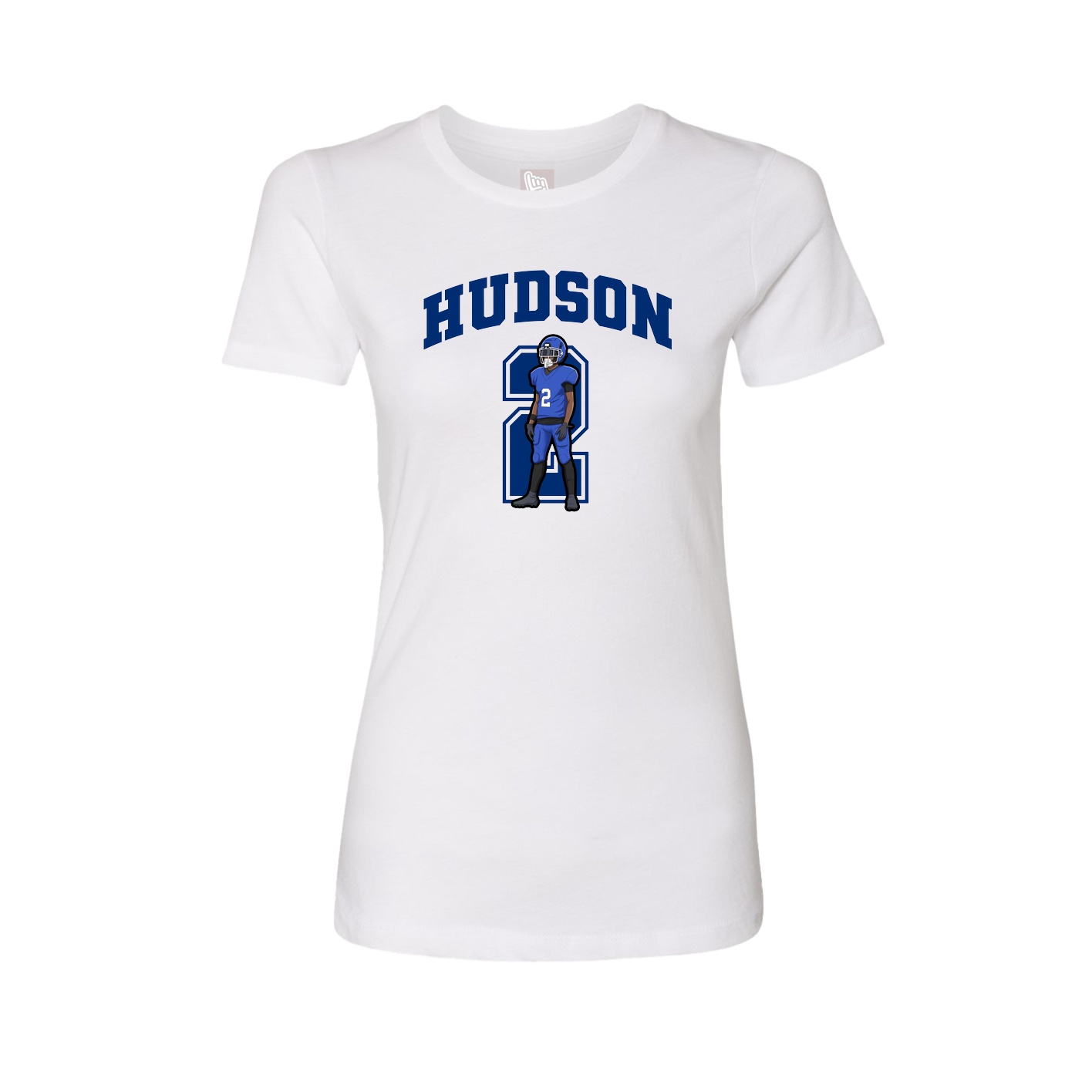 Womens Tee — Number in White