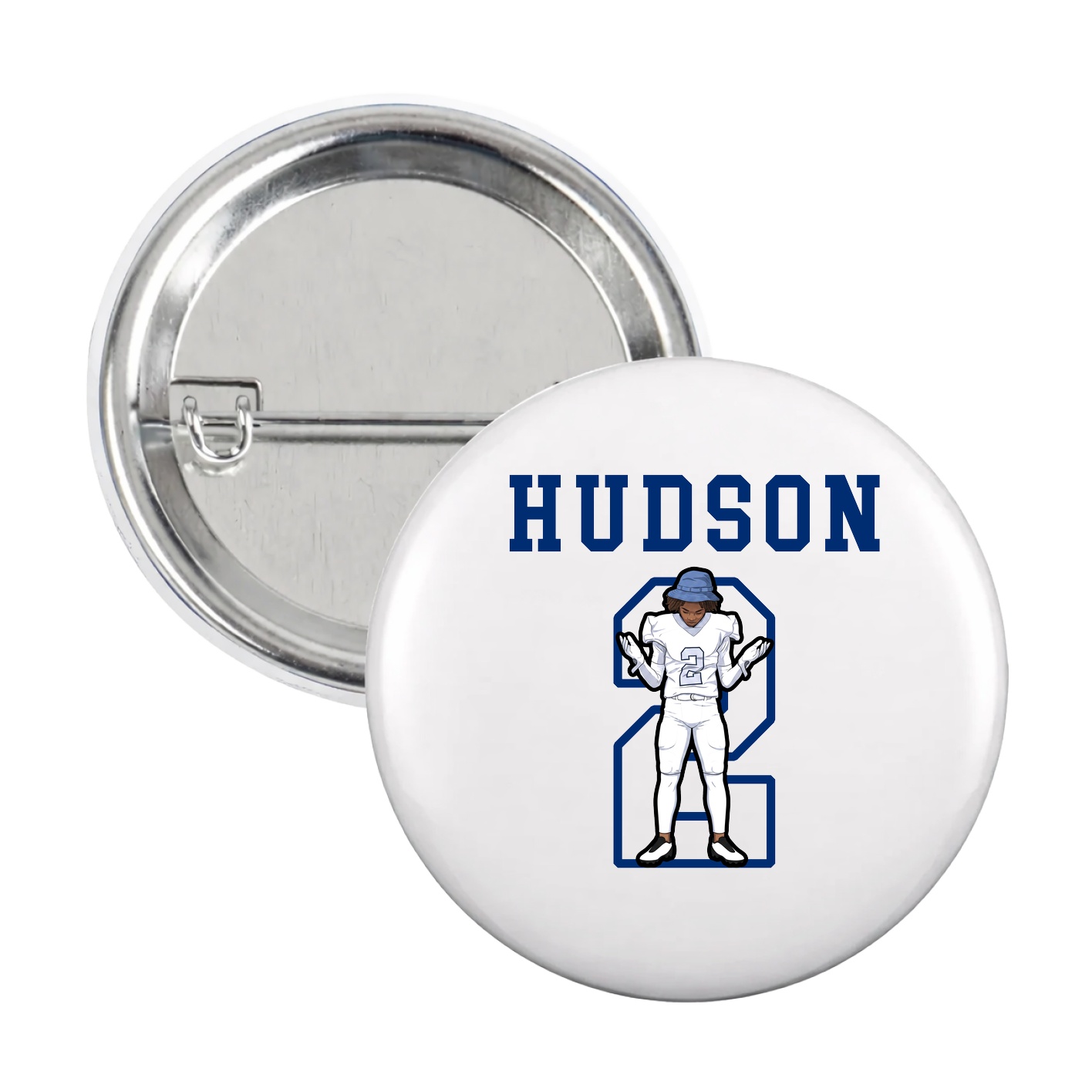 Game Day Button — Shirsey in White