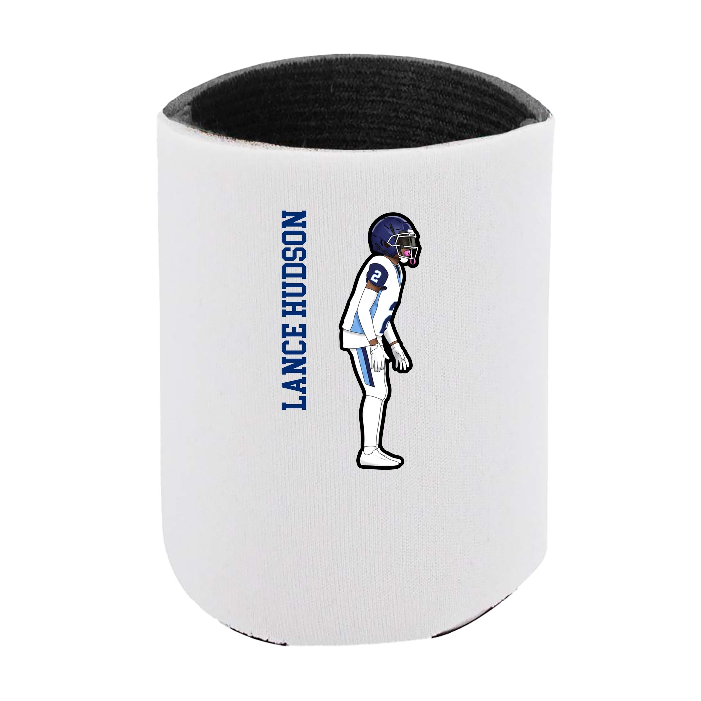 Can Holder — Name Vertical in White