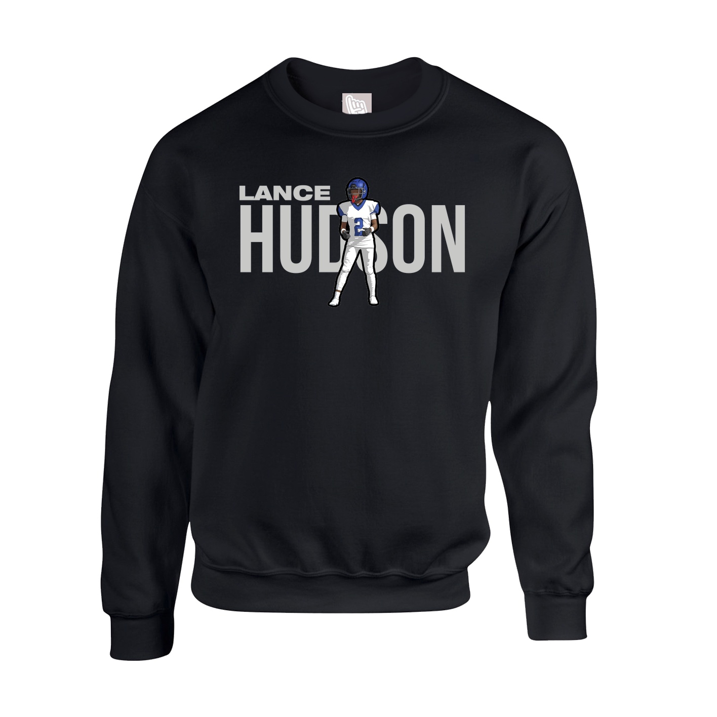 Fleece Crew — Player Name in Black
