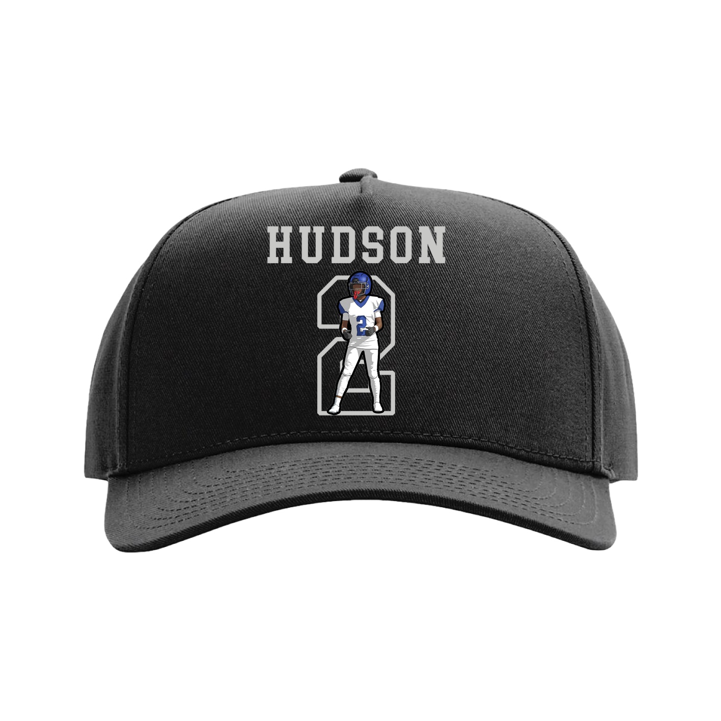 Full Fabric Five-Panel Champ Cap — Shirsey in Black