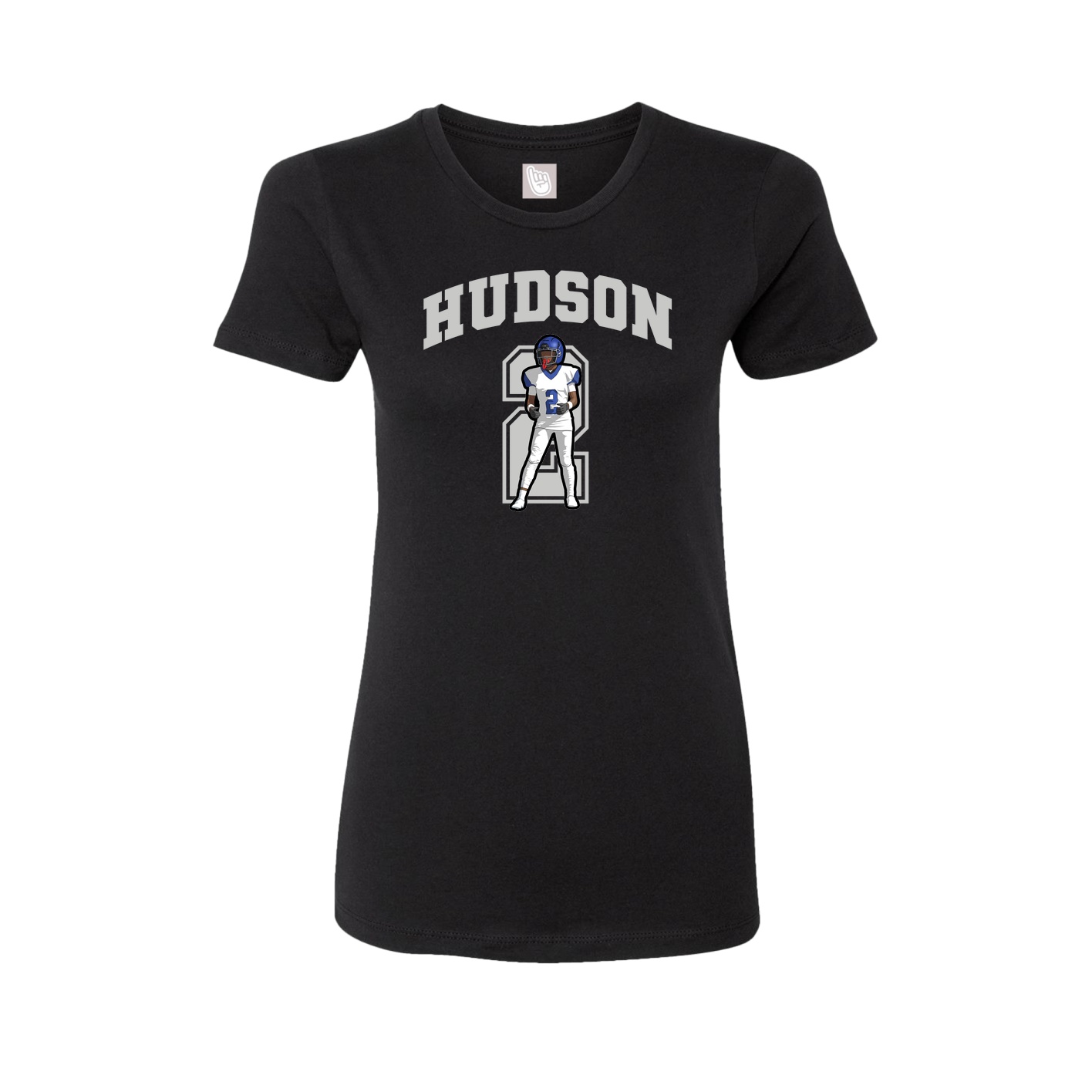 Womens Tee — Number in Black