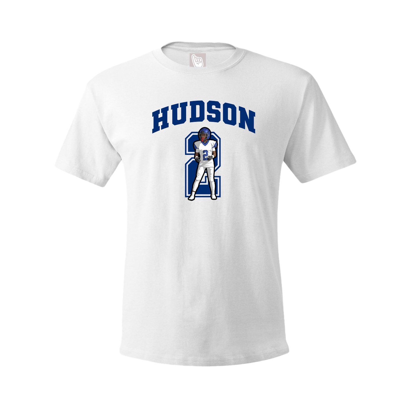 Youth Tee — Number in White