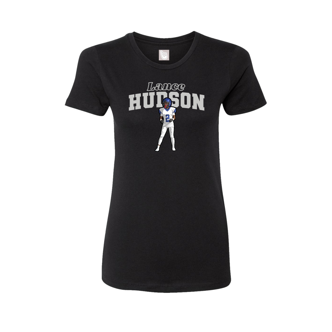 Womens Tee — Name Arch in Black