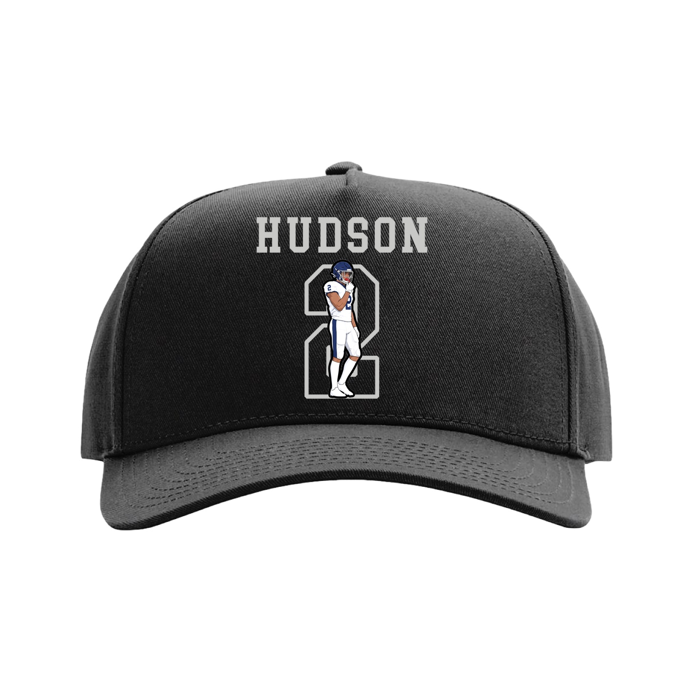 Full Fabric Five-Panel Champ Cap — Shirsey in Black