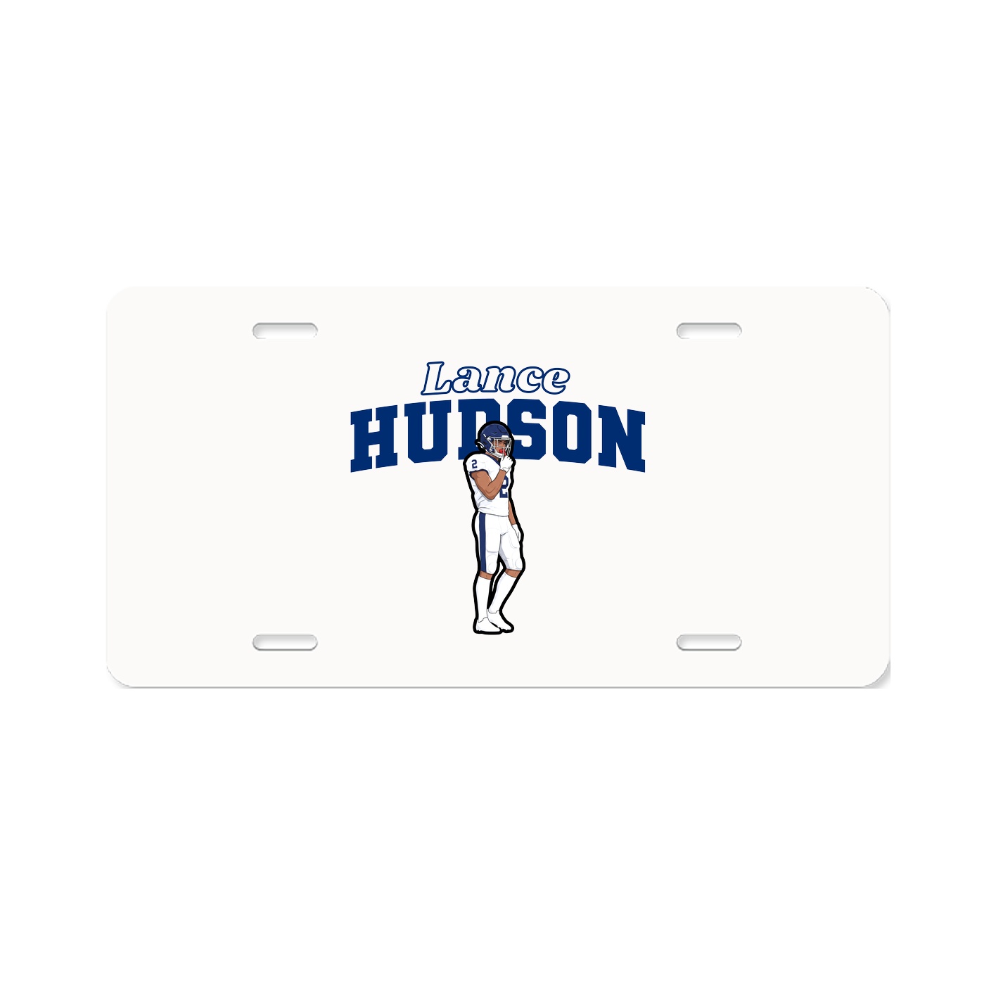 License Plate — Name Arch in Classic