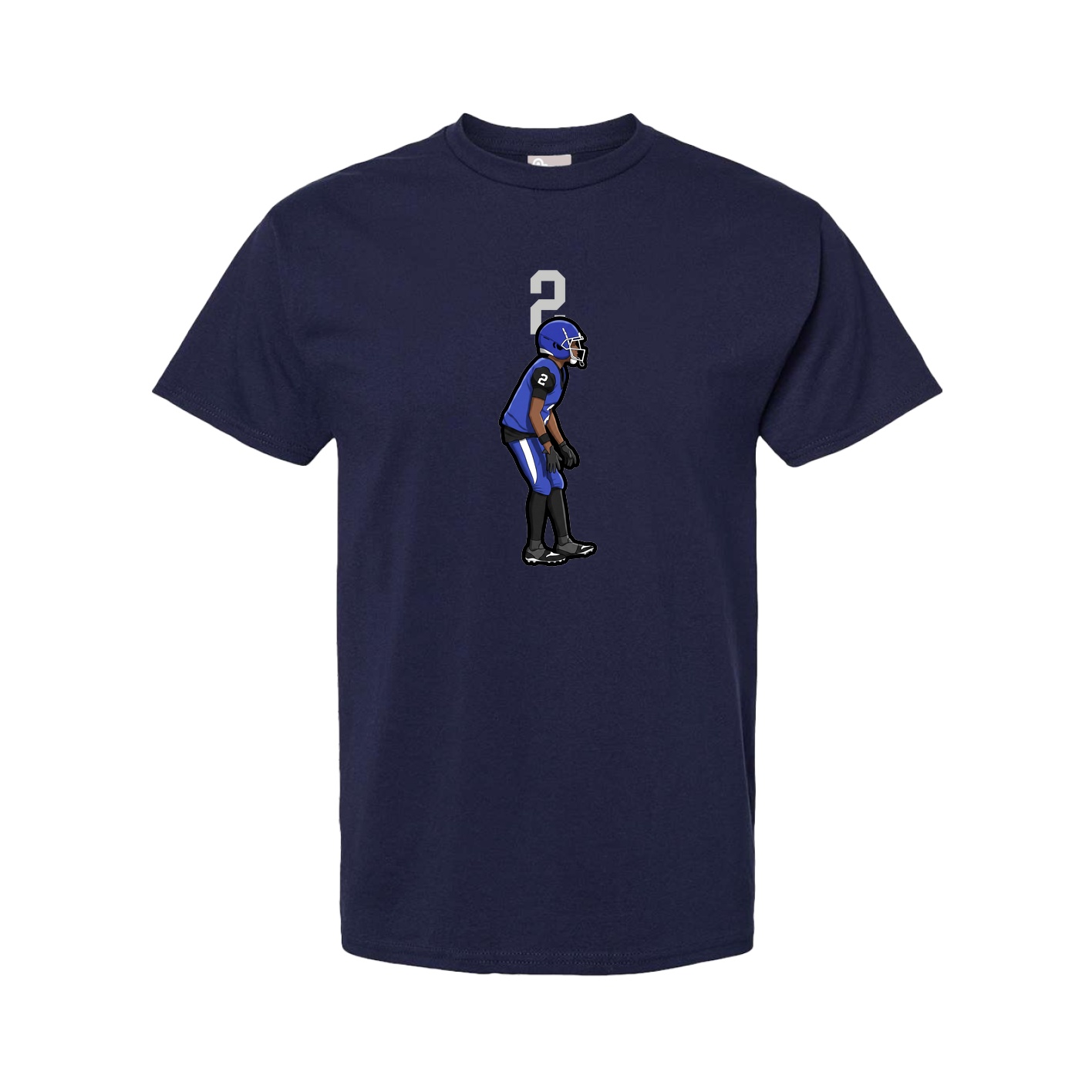 Tee — Number Top in Navy