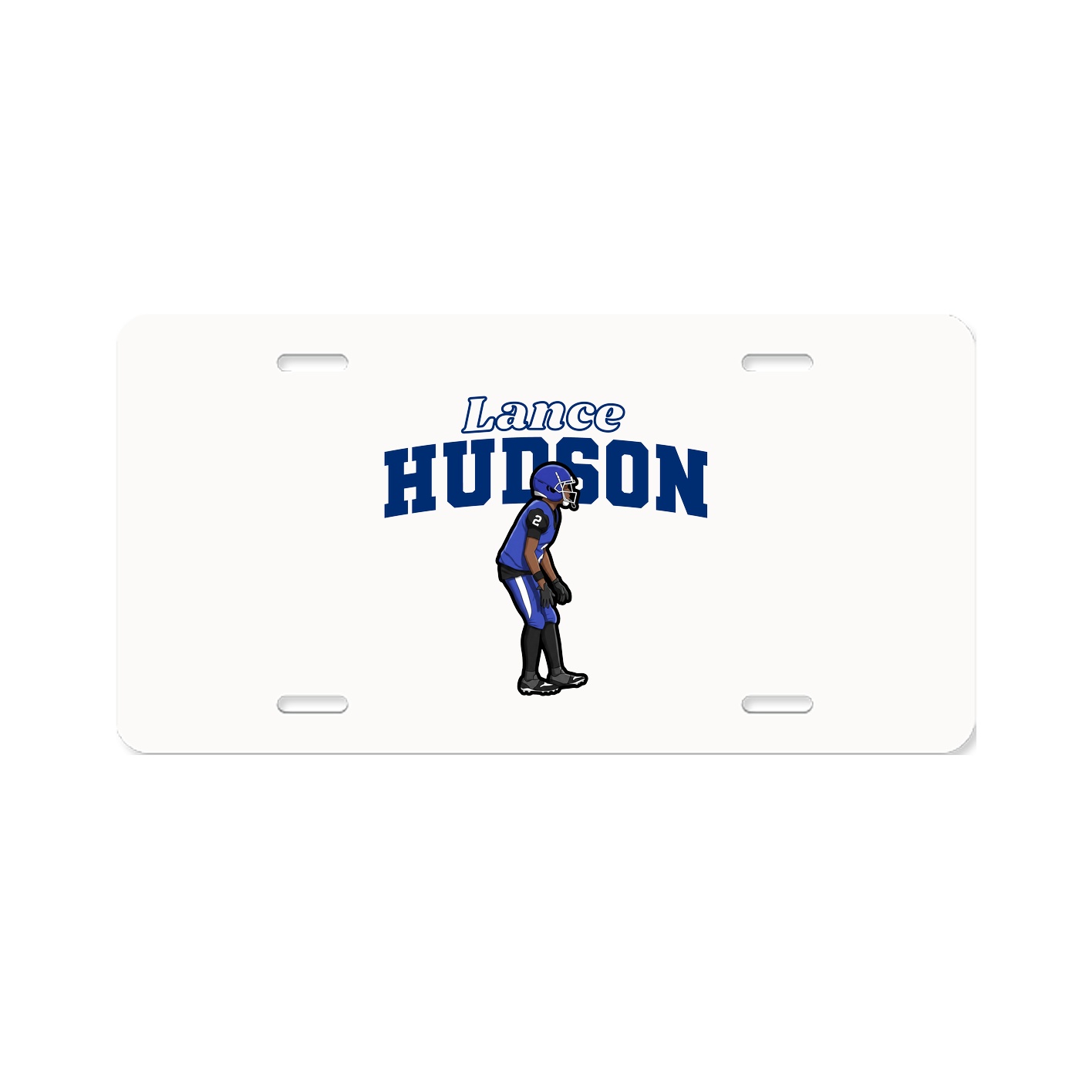 License Plate — Name Arch in Classic